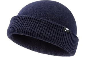 Comhats XL/XXL Fisherman Beanie Trawler-beanie, män, kvinnor, vintermuett, stickmössa