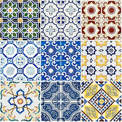 Odhams PressEspana Re-Tile Spanish Ceramics Mosaic Collection with White Background, 4"