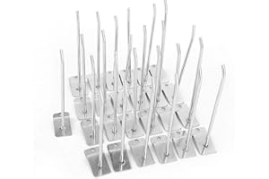 TYENAZA 25 Pezzi Ganci per Pannelli Dogati, Ganci per Pannelli a Parete, Ganci Espositore, 15 cm/6 Pollici per Pannelli a Parete a Doghe Gancio a Parete per Porta Prodotti Gancio per Scaffali