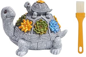 COPSD Aschenbecher, dekorative Schildkröte Aschenbecher mit Deckel, wasserdicht, Harz Aschenbecher für Haus, Büro, Terrasse Balkon Garten Dekoration