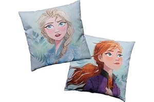 CTI Disney Home Frozen 2 Sisters - Cuscino quadrato, 40 x 40 cm