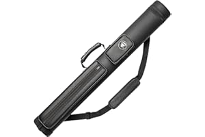 Adhafera Pool Cue Case, 2 X 2 Hard Snooker Cue Case, Made of Faux Leather Pool Cue Accessories (Not for 3/4 Cues)