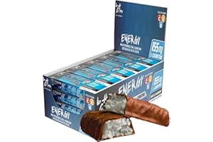 1 Attimo in Forma | 24 Barrette Energetiche Cioccolato al Latte e Cocco - Pack da 24 x 50 gr - Spuntino Snack Magnesio Vitamine Fitness