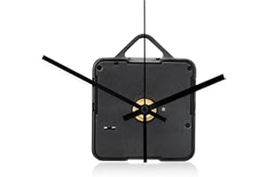 EEEKit Kit Meccanismo Orologio al Quarzo Silenzioso, Motore Movimento Orologio a Batteria per Sostituzione DIY Riparazione Orologi da Parete