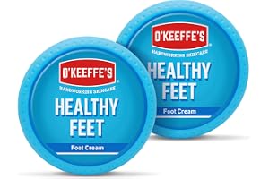 O'Keeffes hälsosamma fotburk 91 g, tvåpack – fotkräm för mycket torr hud, spruckna klackar och fötter