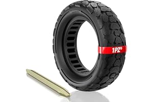 1PZ F1T-X03 10" Pneumatico completo 10x3 ruota solida 10 pollici 80/65-6 per monopattino elettrico - compatibile con scooter KUGOO M4, Dualtron Victor, Zero 10x, Kaabo Mantis 10 (Pro), per 255x80