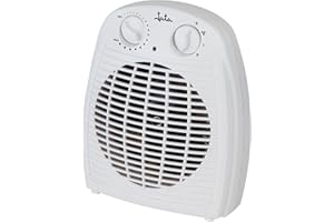 JATA TV78 Chauffe-bain électrique avec thermostat réglable, 2000 W, 2 puissances de chaleur et ventilateur, chauffage rapide, protection surchauffe, poignée de transport