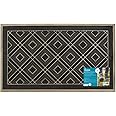 JVL Havana Rubber Pin Doormat, 45x75cm, Diamond