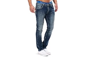 MERISH Designer 1501 Jeans denim, élastique, pour hommes, coupe ajustée