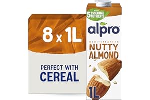 Alpro Almond Drink - Plant-Based Long Life Dairy Free & Lactose Free Milk Alternative - 1L (Pack of 8)
