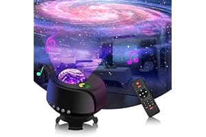 YTKIH Der größte Abdeckungsbereich Sternenhimmel Projektor, Led Galaxy Projector, mit Wechselnden Nebel- und Galaxienformen Nachtlicht Sternenhimmel(galaxy projector)