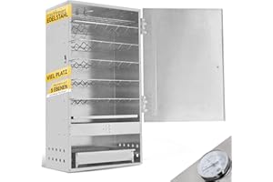 Eversmoke Edelstahl Räucherofen Smoker Magnum VA inkl. Thermometer, Höhe: 0,8m (Ohne Sichtfenster)