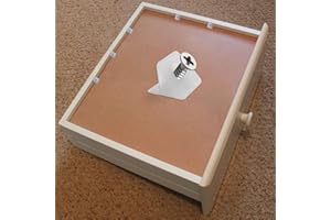 Vandicka Réparateur de Fond de Tiroir - 100 Pcs Cales en Plastique avec Vis pour Réparer et Renforcer les Tiroirs Cassés ou Déformés - Stabilisateur pour Panneau D'étagère