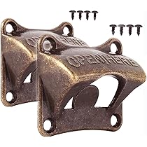 Apribottiglie Da Muro In Metallo - Per Birra, Soda, Ideale Per Bar, Ristoranti, Cucine (Rame Rosso) - Foto 7