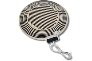 ALPER SRL Alper - Película calefactora para espejos, StopVapor diámetro 400 mm 25 W 230 V, antivaho y adhesiva para calefacción eléctrica de poliéster, anticondensación, anti niebla, Lámina de Calefacción