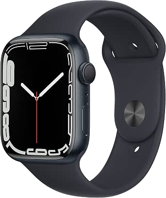 Apple Watch Series 7 (GPS) Cassa 45 mm in alluminio color mezzanotte con  Cinturino Sport color mezzanotte - Regular : Amazon.it