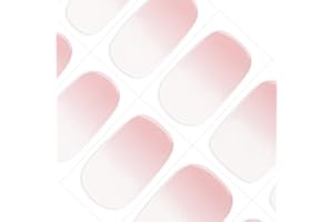 DANNI & TONI 28Pcs Vernis Autocollant Ongle Gel UV Strips,Gel Nail Stickers,Nail Art Auto-Adhésif Ongle,Adesivi per unghie in gel (Aria)