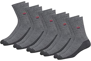 NAVYSPORT Skarpety sportowe unisex Crew Zestaw 5 bawełnianych skarpet dla kobiet i mężczyzn. (Opakowanie 5 par)