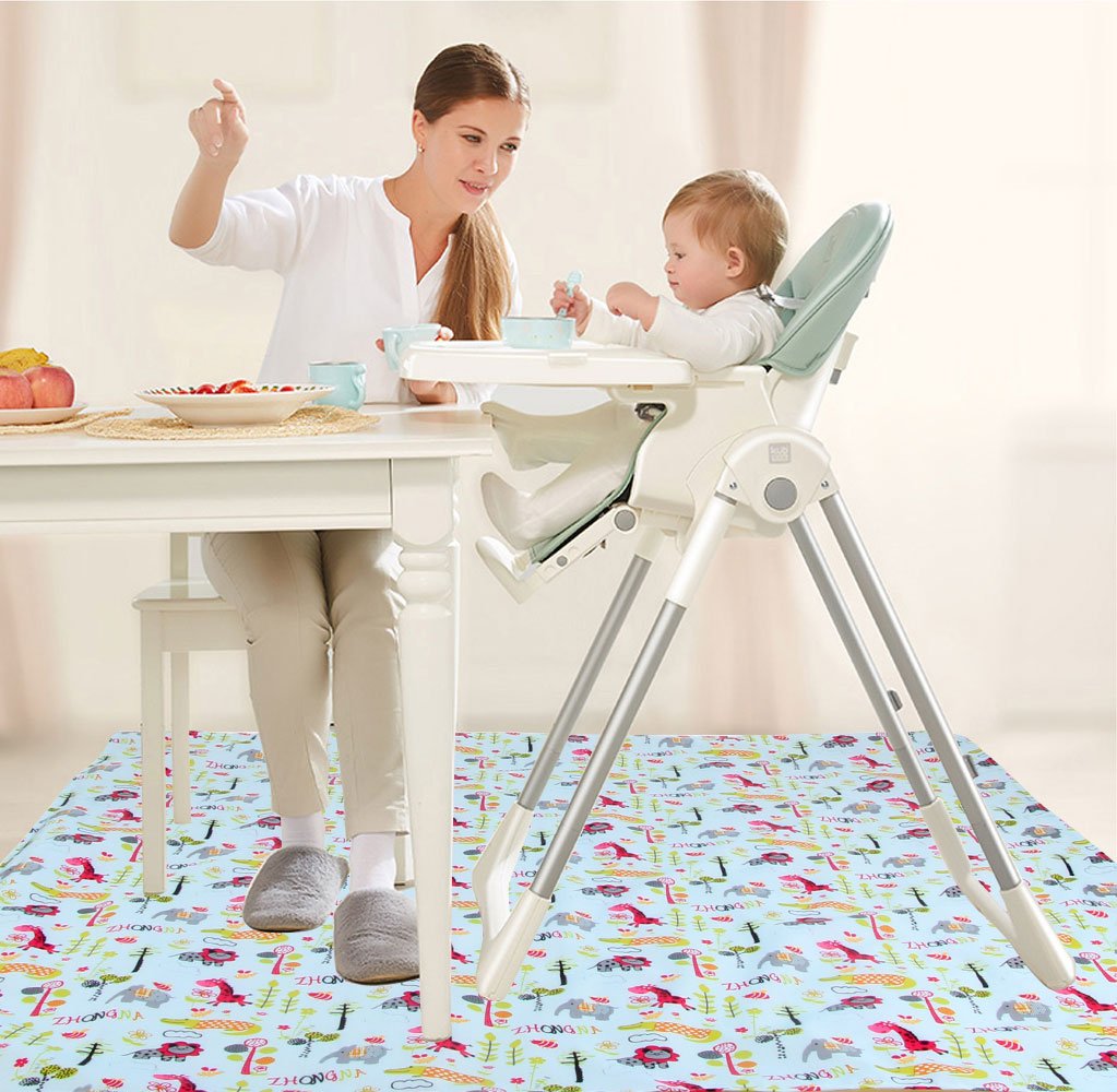 Winthome Highchair Splash Mat Baby, Paint Splash Mat Large, Protective