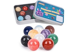 HAKACC 10 sztuk kulek dla dzieci, 16 mm, kolorowe kryształowe kule, dekoracyjne kulki