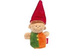 SIGIKID Fingerpuppe Kasperl, Plüschpuppe zum Auf-die-Finger-stecken, Rollenspiel, Geschichten erzählen, Spielen, für Kinder ab 6 Monaten, Art.-Nr. 43001, mehrfarbig 10 cm