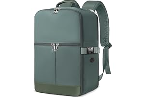 Ltemziiy Bagage Cabine 40 x 20 x 25 pour Ryanair, Sac à Dos de Voyage Bagage à Main Avion Sac à Main sous Le Siège Valise Décontracté École Bureau Sac Ordinateur Portable -Vert Clair