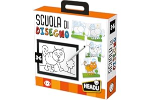 Headu Scuola Di Disegno Sequenze Logiche E Prime Tecniche Di Disegno It20522 Gioco Educativo Per Bambini 3-6 Anni Made In Italy