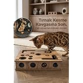 Reyo Pet KediK&uuml;r Kedi Tırmalama ve Oyun Kutusu &ndash; Tırnak T&ouml;rp&uuml;leyici İnteraktif Kedi Oyuncağı