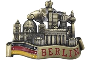 WEDARE 3D Berlín Alemania Refrigerador Imán de Nevera Recuerdos Turísticos Artesanía de Metal Hecho A Mano Pegatinas Magnéticas Inicio Cocina Decoración Regalo de Viaje