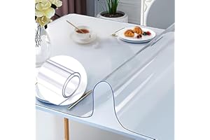 SONGERDUO Office Chair Mat, Carpet Protector Chair Mat, PVC Vinyl Floor Mat, Floor Desk Chair Table Protector, Table Cover, Waterproof Transparent Entrance Hall Bedroom 1