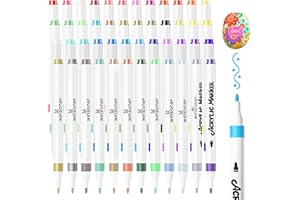 WINSONS Acrylstifte 48 Farben, Permanent Marker, Feine Spitze, Ungiftig, Wasserfest, Permanent, Kräftige Farben, Acrylic Markers für künstlerische Arbeiten