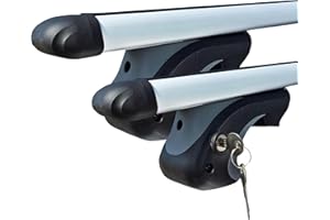 VDP-R-005-120 - Soporte básico para vehículos con rieles de techo, Longitud de la barra: 120 cm