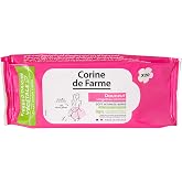 Corine de Farme - Soft Intimate Wipes for Women - 98% Natural Origin, with Almond Blossom - Cleaning, Hygiene and Freshness -