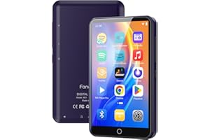 FANVACE Reproductor MP3 de 80 GB con WiFi Bluetooth, Pantalla táctil IPS de 4 Pulgadas, Reproductor de música para niños, Reproductor MP4 Android con Spotify, Audible, Amazon Music, Deezer (Purple)