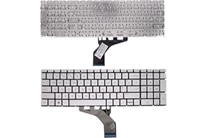 AJPARTS UK New Keyboard Replacement For HP PAVILION 15-CS2388NIA, 15-CS2400NZ, 15-CS2450NG, 15-CS2500ND, 15-CS2501NA Laptop Backlit Silver Notebook UK Layout English Keyboard QWERTY Without Frame