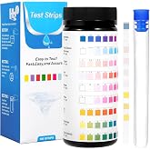 Zorplex 100 x 9 in 1 Aquarium Test Strips Water Test Kit for pH Hardness Chlorine Nitrate Nitrites Iron Carbonates Total Alka