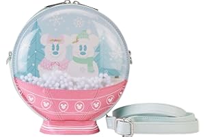 Loungefly x Disney Mickey & Friends Winter Snow Globe Crossbody Bag -Disney Lover Disneybound Christmas Holiday