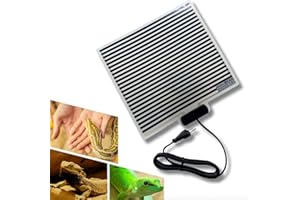 ALPER Made in Italy Manta Termica Reptiles Terrario 28x28cm, Calentador Terrario, Manta Térmica Termicas Reptiles Terrario, Manta Calefactora Terrario Tortugas Camaleones Serpientes 230V 16W