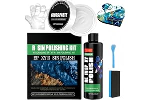 GERHUA Resin Polishing Kit,Ep/oxy Resin Polishing Compound,Polishing Compound for Resi/n,Resi/n Polis/hing Compoun/d,Scratching Removal Cleaning Kit,Cleaning Products,Polishin/g Cleaner,Crystal Epoxy Resi/n