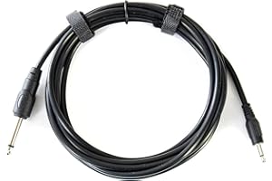 MUSIC STORE Patchkabel, 300cm, Schwarz, 3,5mm auf 6,3 mm Mono-Klinkenstecker, für Modulare Synthesizer