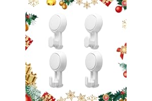 TAILI Gancho con Ventosa Juego de 4 Piezas Sin Taladrar Extraíble Capacidad de Carga 5 kg por Pieza Giratorio 360 Grados Resistente al Agua y al Aceite Para Colgar Toallas de Ducha Cepillo