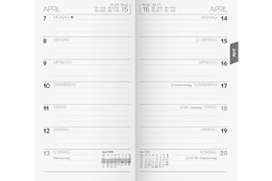 ‎BRUNNEN BRUNNEN Wochen-Ersatzkalendarium Mod. 758 '26 | 87×153 mm, Karton, weiß