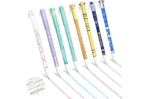 home harbor 8 Stück Radierbare gelstifte set,Radierbaren Gelschreibern für Kinder,Tier Motiven radierbare Stifte,Löschbare Kunststoffstifte in verschiedenen Formen,Geeignet für Schulen und Büros