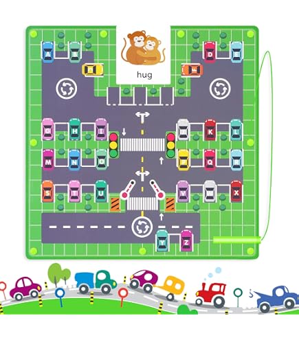 Jouet Montessori Labyrinthe Magnétique Alphabet - Apprentissage Lettres 3-6 Ans - Cadeau Enfant