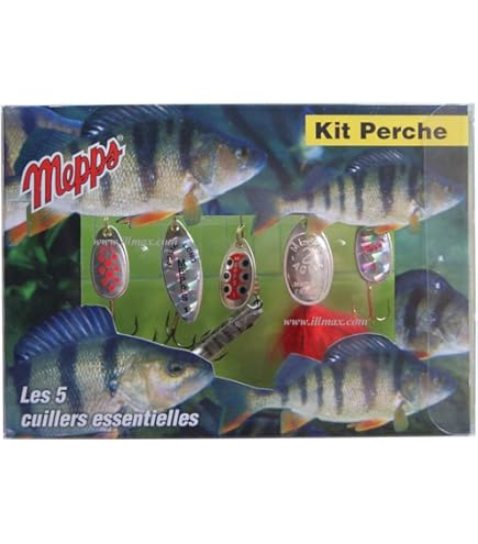 Set 3 Cucchiai Da Pesca Mepps Aglia N°2 - Per Trota E Carnieri | Motivo Puntini Rossi, 4.5 G - Foto 8