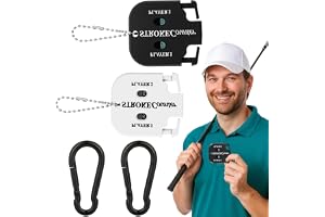Golf Score räknare Stroke Counter, 2 stycken golfresultat räknare med 2 karbinhakar, golfresultat indikator, punkträknare golf resultat indikator, handräknare spelare slagräknare med nyckelkedja