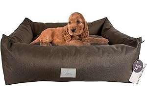 Ligo Buddy-Cuccia per cani Lettino per cani idrorepellente antigraffio,realizzata in Italia.Cuscino Sfodrabile per Cane, uso interno/esterno. Antimacchia. S/M: 70 X 65 cm, MARRONE