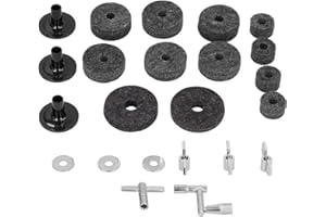 ZWINNER Feutre de batterie, les feutres de cymbale améliorent la qualité Fort durable pour les supports de perche pour la plupart des kits de batterie