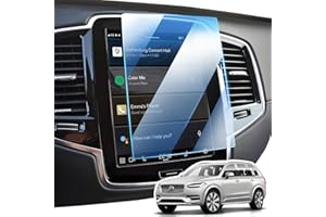 LANGBEAN Film de Protection d'écran pour Volvo XC40 XC60 XC90 V60 V90 S90 S60 C40, 9H Protecteur Écran en Verre Trempé Anti-trace de Doigt, 8,7" Navigateur Accessoires Protection Ecran Anti-Rayure