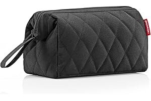 reisenthel Koszyk na zakupy unisex Travelcosmetic, Rhombus Black, 26 x 18 x 13,5, Nowoczesny